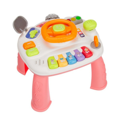 Центр развивающий Elefantino "Веселые гонки": игровой столик (25*25*21см), пианино (ноты,смех,мелоди