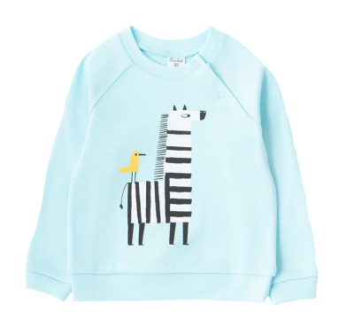 Джемпер для мальчика Crockid голубая вода веселое сафари