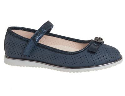 Туфли для девочки Сказка темно-синий