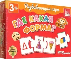 Развивающая игра "Где какая форма?" (IQ step)