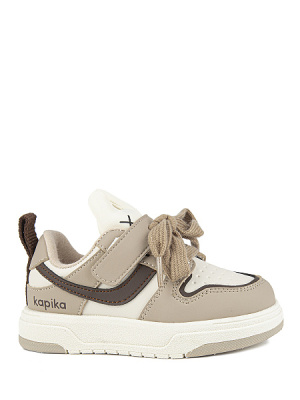 Кроссовки для девочки Kapika бежевый-коричневый