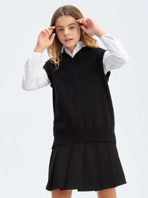 Жилет для девочки SMENA черный