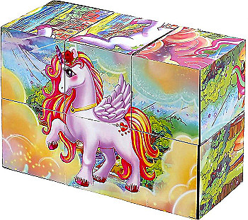 Набор из 6-и кубиков единороги,пленка ИГРАЕМ ВМЕСТЕ 