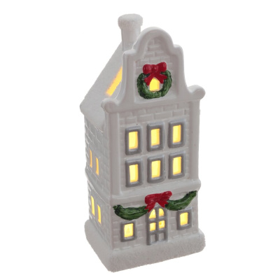 Фигурка декоративная "Домик" (подсветка, 2xLR44), L7,5 W6,5 H17,5 см