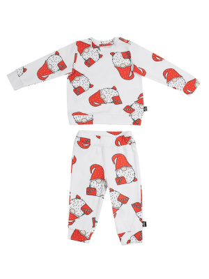 Свитшот + брюки Bodo белый