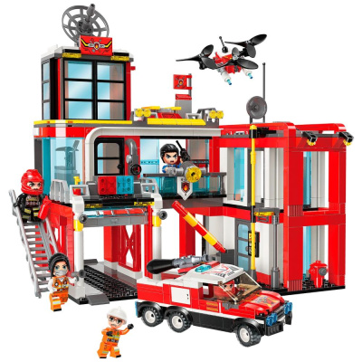 Констр-р C12014 QMAN Пожарная станция 