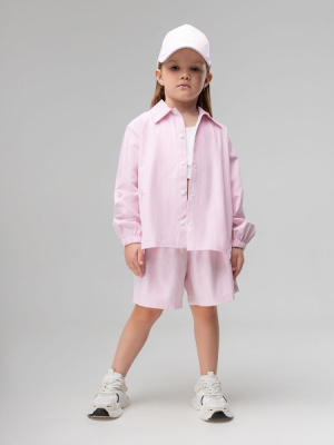 Рубашка + шорты для девочки Bodo розовый/белый