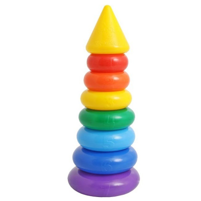 Пирамида с конусом 7 колец