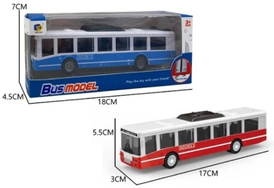 Автобус инерц., 5,5*17*3 см, 2 цвета в ассортименте, в/к 18*4,5*7 см