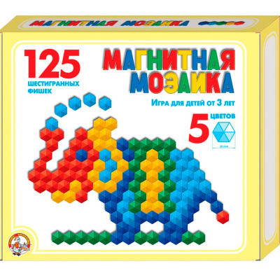 Мозаика магнитная 125 шестигран 962