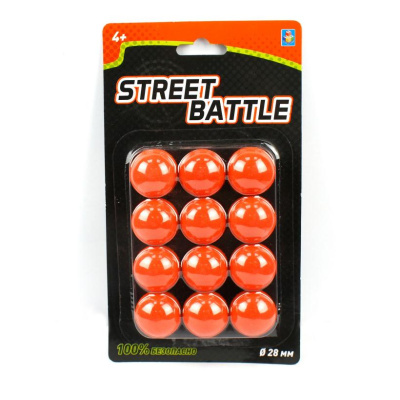 Шарики мягкие для оружия 2,8 см Street Battle 1 TOY