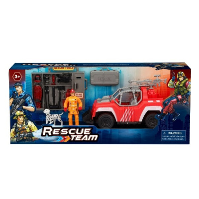 Набор "Спасатели" машинка, фигурка, аксессуары, в/к 45*11,5*19 см