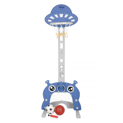 Стойка баскетбольная PITUSO Марсик (с кольцебросом,футб.воротами) Blue/Синий (56*46*153h)