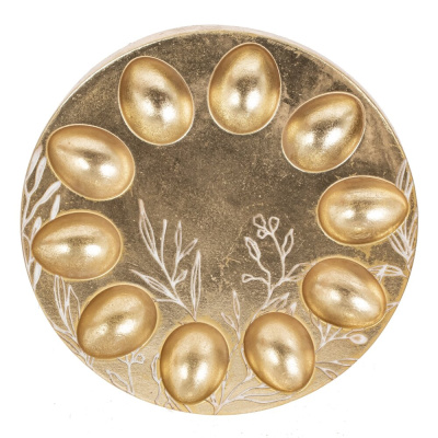 Тарелка для 10-ти яиц, L22,5 W22,5 H2,5 см