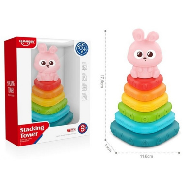 Пирамидка "Зайка" в/к 15*11,5*21 см