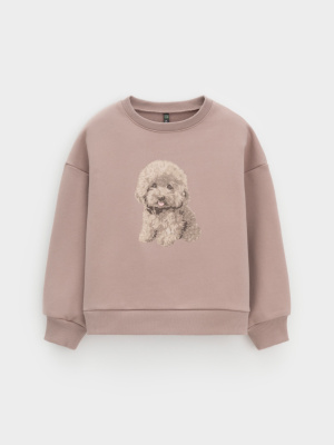 Свитшот для девочки Crockid латте к625