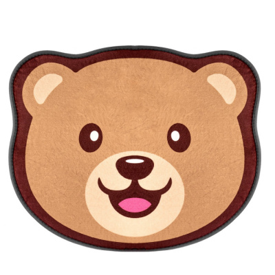 Плюшевый коврик c эффектом памяти 50x60 см Мишка Roxy Kids