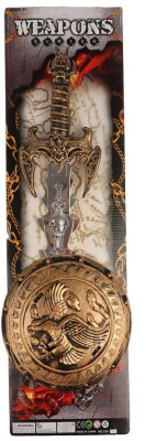 Набор "Рыцарь" щит, меч, на блистере 27*51*2,7 см