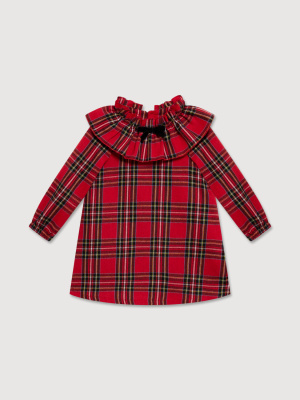 Платье в клетку MIMILASHIK красный