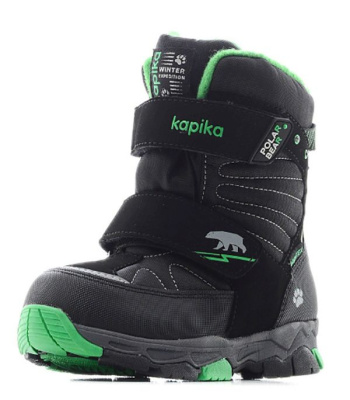 Ботинки Kapika черный-зеленый