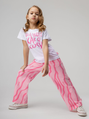 Брюки для девочки Bodo розовый