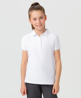 Поло с коротким рукавом для девочки Button Blue