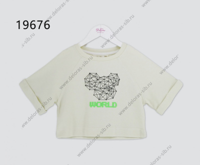 Футболка с коротким рукавом для девочки Deloras кремовый