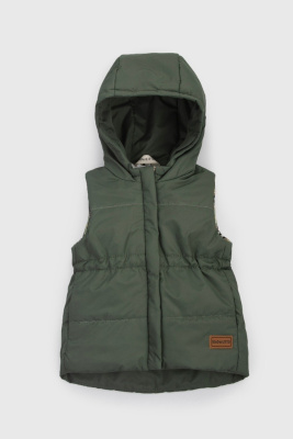 Жилет KiDi Кантри зелено-серый