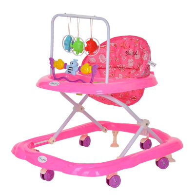 Ходунки BAMBOLA ЗВЕРУШКИ 6 пласт.колес,игрушки,муз 66х53х55 Розовый/Фиолетовый