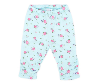 Бриджи для девочки светлый минт Розочки Crockid
