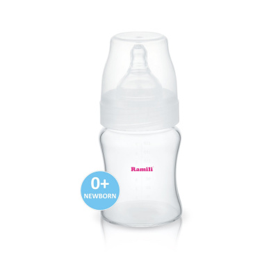 Бутылочка противоколиковая для кормления Ramili Baby AB2100 (210 мл, 0+, слабый поток)
