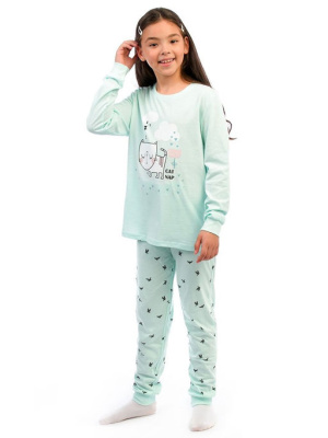 Пижама набивное полотно ментоловый