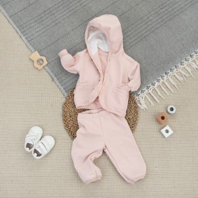 Толстовка + брюки KiDi Кнофлик Лайт футер пудра