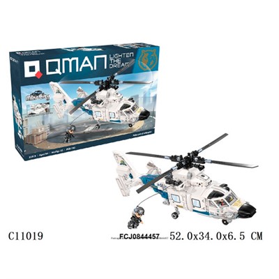Конструктор 11019 QMAN Вертолет 