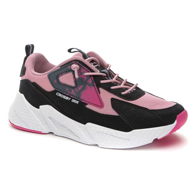 Кроссовки для девочки CROSBY розовый-черный