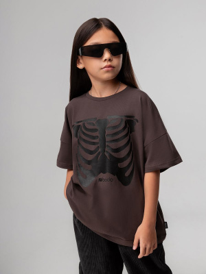 Футболка с коротким рукавом Bodo коричневый