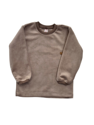 Джемпер Карапуз велюр шоколадный