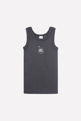 Майка Crockid темно-серый малыши ленивцы