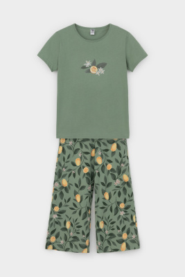 Пижама Crockid нефритовый фруктовый сад