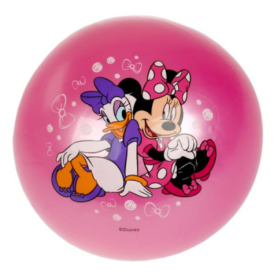 Мяч пвх 23 см минни маус с наклейкой, в сетке ИГРАЕМ ВМЕСТЕ 