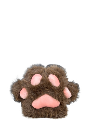 Лапка пушистая 45 см коричневая