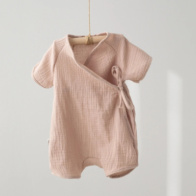 Боди-песочник на завязках Муслин KiDi капучино