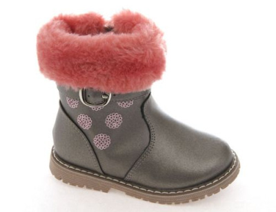 Ботинки для девочки Сказка серебристо-серый