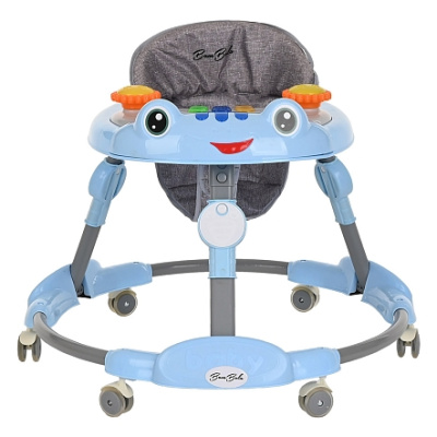 Ходунки Amigo (круглые) (6 силик.кол,игр.,муз) 70*70*60 Blue/Голубой BAMBOLA  