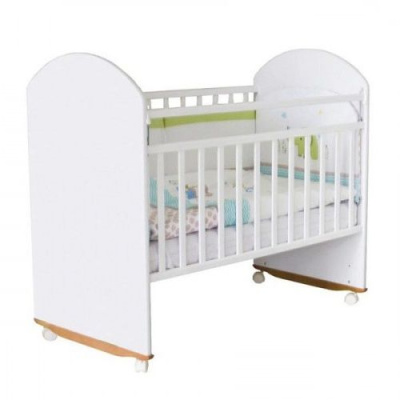 Кроватка Bonito BOk INCANTO колесо/качалка цвет белый