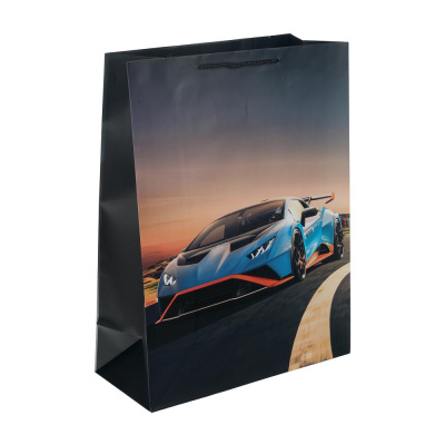 Пакет подарочный МАТОВЫЙ xl,спорткар,140 гр/м2 ЧУДО ПРАЗДНИК в кор.5*12шт