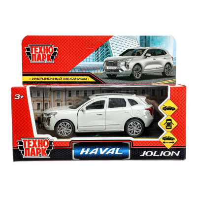 Машина металл haval jolion 12 см, двери, багаж, серебр, кор. Технопарк 