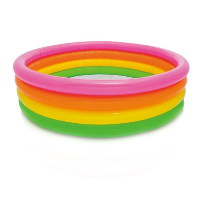 Бассейн INTEX Радуга 46х168 см 4 кольца 56441