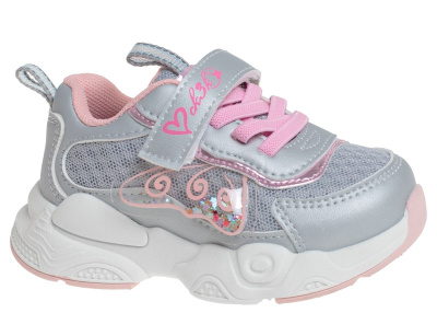 Кроссовки для девочки Сказка серебро
