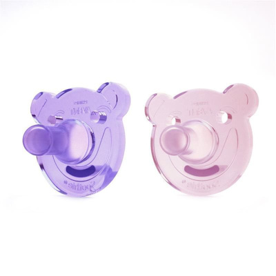 Пустышка силиконовая 0-3мес BPA-Free 2 шт Авент